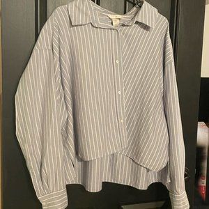 H&M, Women's Large Long sleeve button down